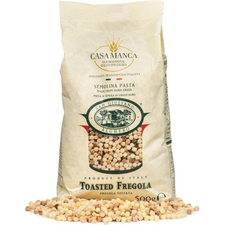 SAN GIULIANO Toasted Fregola - 500g (1.1lb) - Pinocchio's Pantry - Authentic Italian Food