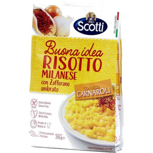 SCOTTI Risotto Milanese with Saffron and Carnaroli Rice - 210g (7.4oz) - Pinocchio's Pantry - Authentic Italian Food