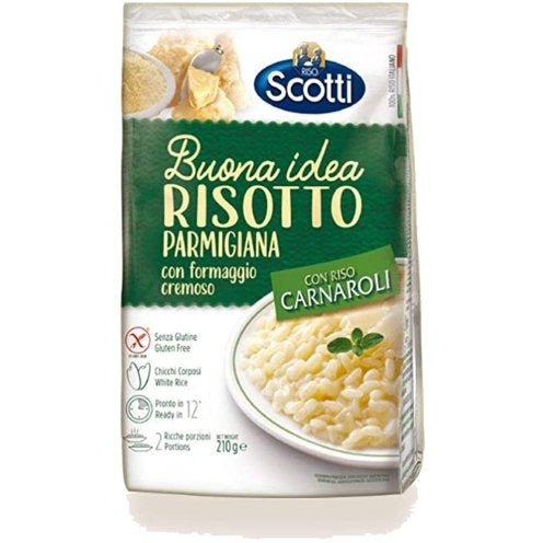 SCOTTI Risotto with Creamy Parmigiana Cheese and Carnaroli Rice - 210g (7.4oz) - Pinocchio's Pantry - Authentic Italian Food