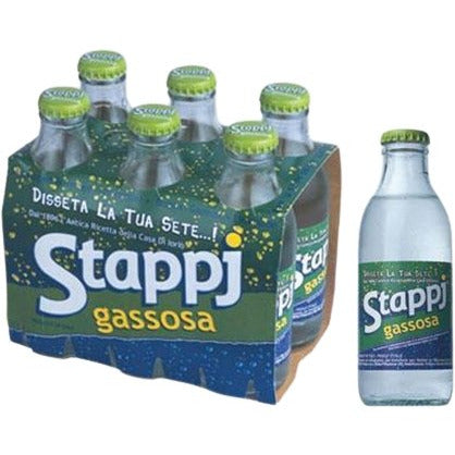 STAPPI Gassosa Soda - 6 count - 200ml (6.8fl. oz) each - Pinocchio's Pantry - Authentic Italian Food