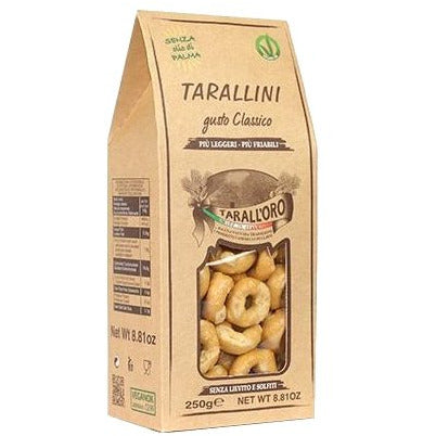 TARALL’ORO Taralli EVOO Classic Flavor - 250g (8.8oz) - Pinocchio's Pantry - Authentic Italian Food