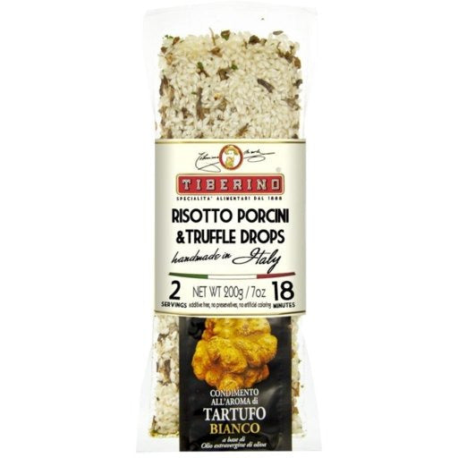 TIBERINO Risotto with Porcini Mushrooms and White Truffle Olive Oil - 200g (7oz) - Pinocchio's Pantry - Authentic Italian Food