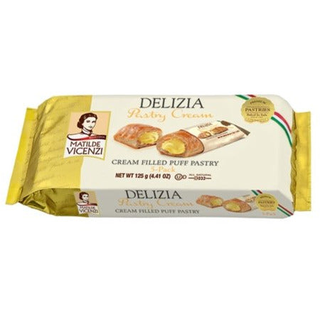 VICENZI Delizia Cream Puff Pastry - 125g (4.41oz) - Pinocchio's Pantry - Authentic Italian Food