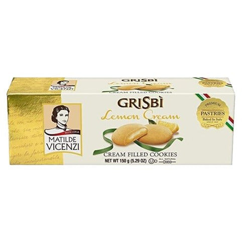 VICENZI Grisbi Lemon Cookies - 150g (5.29oz) - Pinocchio's Pantry - Authentic Italian Food